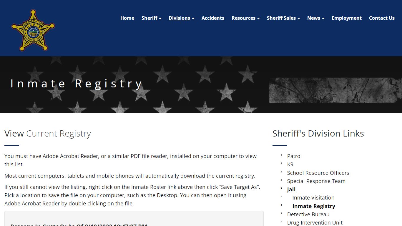 Inmate Registry - Muskingum County Sheriff's Office