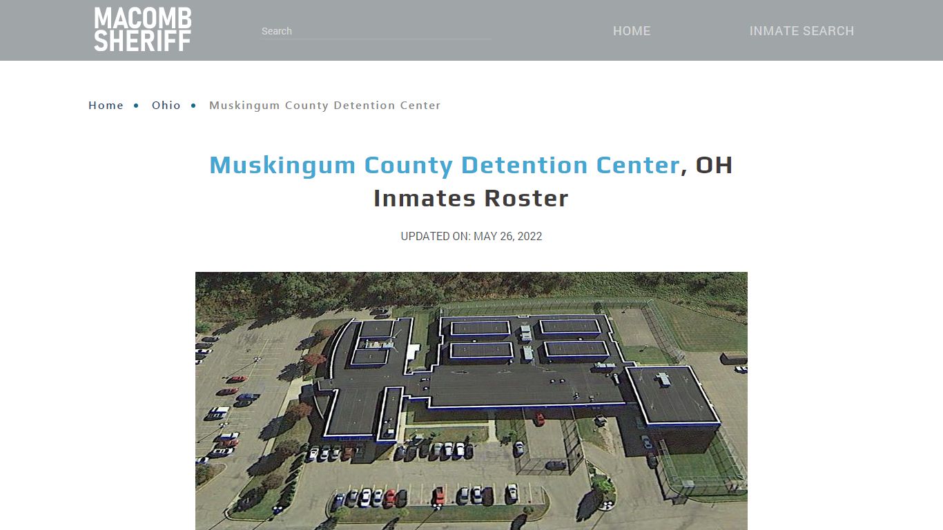 Muskingum County Detention Center, OH Jail Roster, Name Search