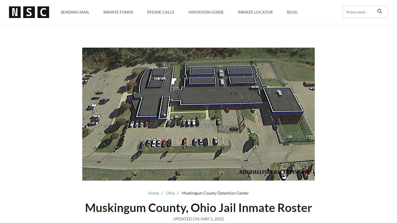 Muskingum County, Ohio Jail Inmate Roster